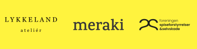 Logoer for Lykkeland, Meraki og Foreningen Spiseforstyrrelser og Selvskade
