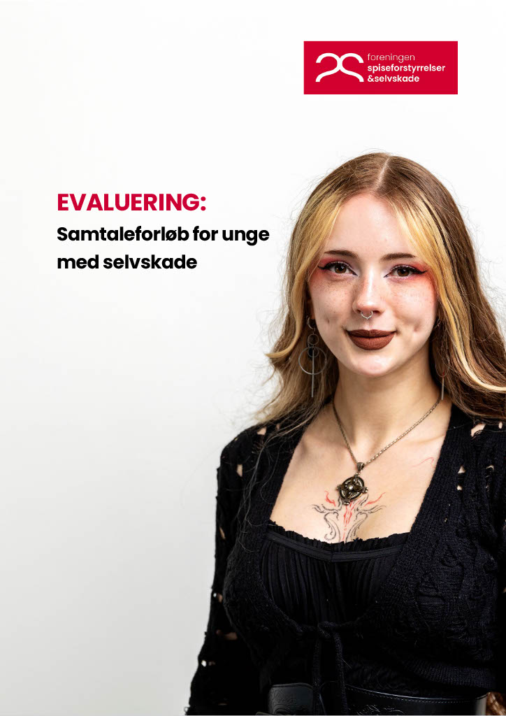 Forside af evaluering af samtaleforløb for unge med selvskade