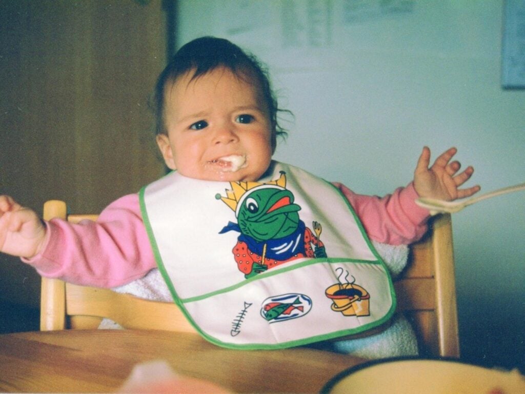 Emilie som baby