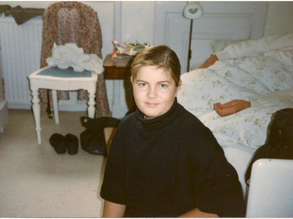Portræt af Ida Rud som barn