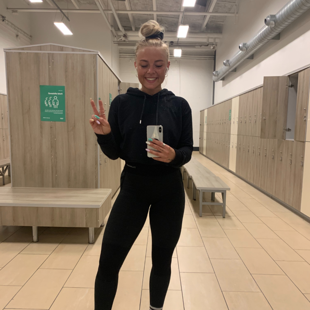 Pernille Skipper i fitnesscenteret